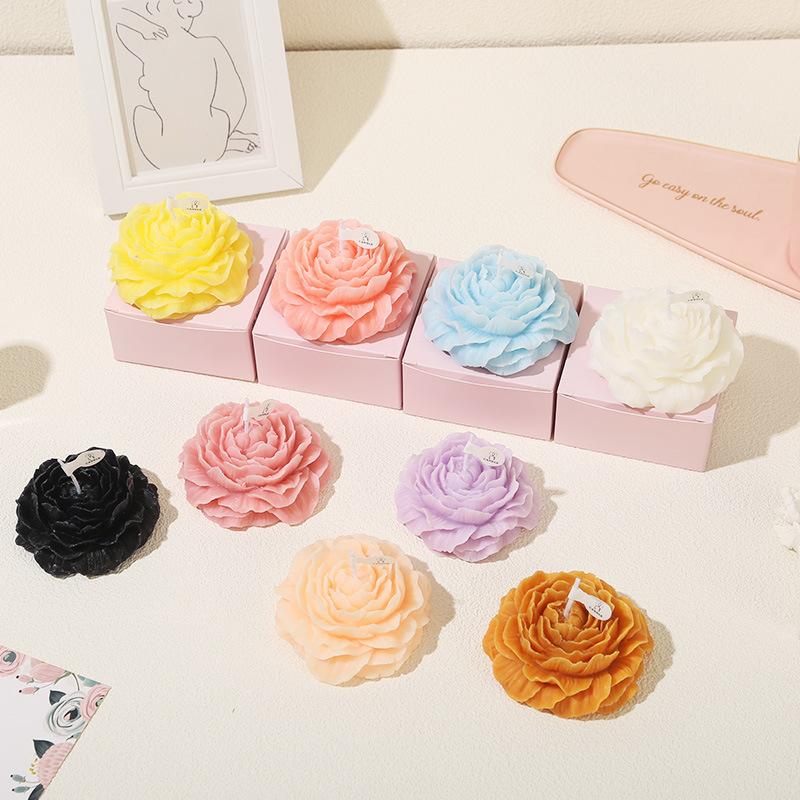 Ароматическая свеча Пион 1 шт. для дома, для сопровождения, ручной работы, ароматизированный твердый воск, атмосфера Дня матери, День святого Валентина