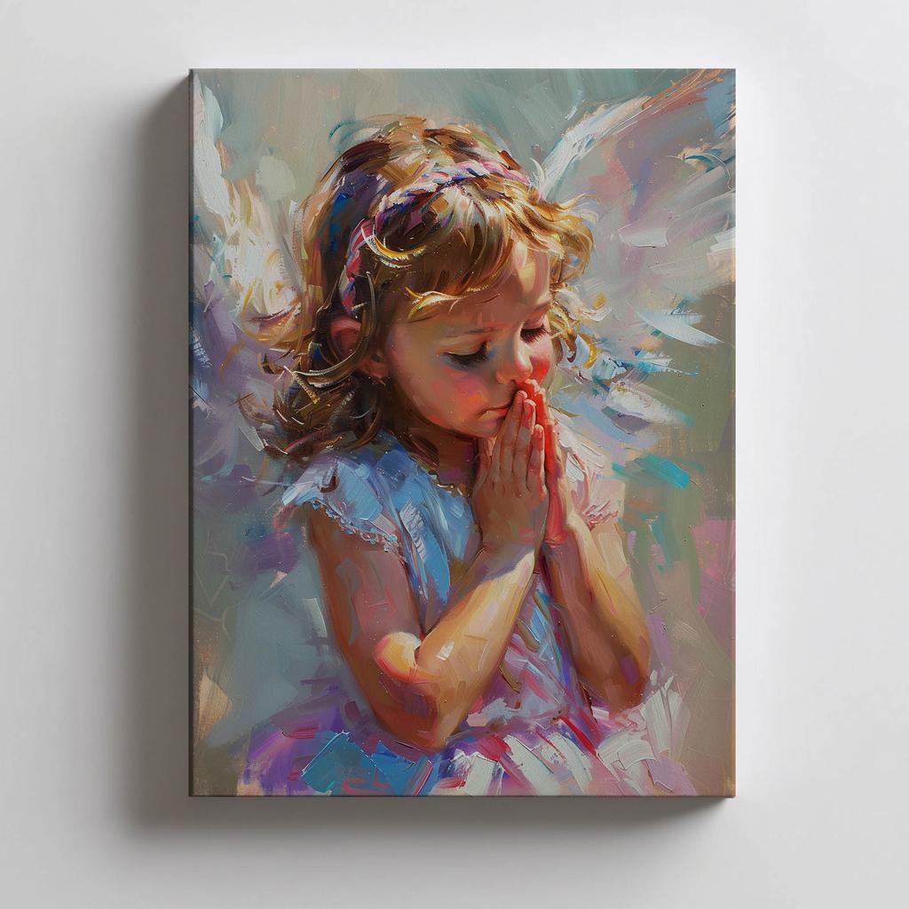 Pastel Angel Poster Pastel Angel Poster, 50X70 Cm, Black Aluminum Frame, 230 Gsm Matte Paper