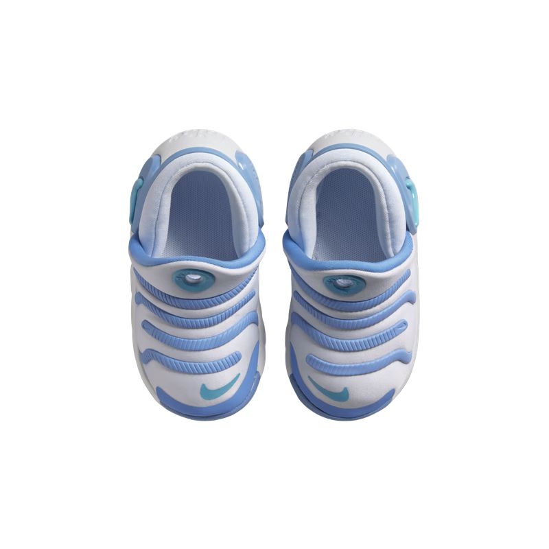 Nike Dynamo 2 EasyOn Slip Resistant Anti Kick Low top Toddler Shoes White Blue Infant And Toddler FD0554-004