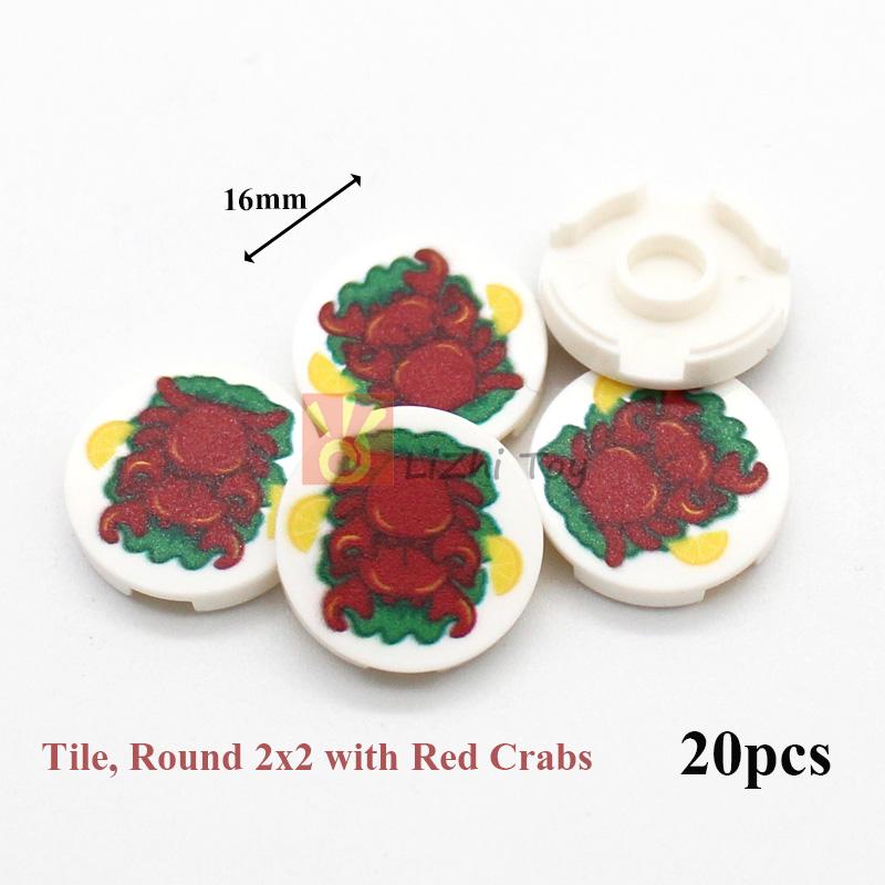 MOC Городские уличные фигурки Вид Печать Еда Десерт Традиционная китайская кухня Строительные блоки Монитор Глаза Кирпичики Напечатанные игрушки