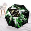 Printed Borussia Monchengladbach logo Printed Folding Umbrella,Outdoor,Leisure,And Travel Umbrella,Durable Umbrella Fabric,Birthday And Holiday Gift