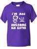 Потрясающий подарок на день рождения для старшей сестры Смешная детская футболкаВозраст 1-13