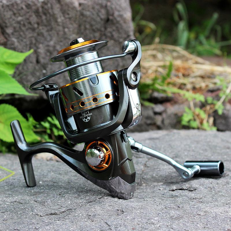 Рыболовная катушка 12 + 1BB, цельнометаллические спиннинговые рыболовные катушки, карп, окунь, уличная пресноводная рыбалка в соленой воде