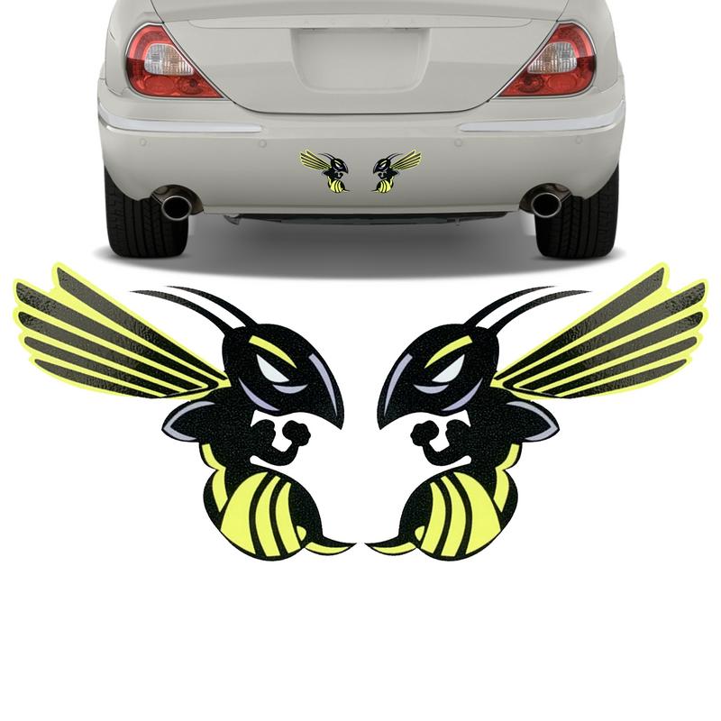 Смешные наклейки с царапинами на автомобилях, наклейки с изображением осы, пчелы, наклейки для стекла, автомобильные принадлежности для бампера, фар, окон, автомобильные аксессуары