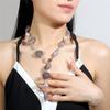 Vintage Design Exaggerated Double Color Gray Cloud Women's Clavicle Chain Fashion Necklace for Ladies GZW