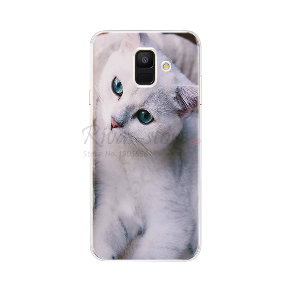 Для чехла Samsung A6 2018 Чехол A600F Мягкий Силикон ТПУ Задняя Крышка Чехол для Телефона Для Samsung Galaxy A6 Plus 2018 A605 A605F A 6 Чехол