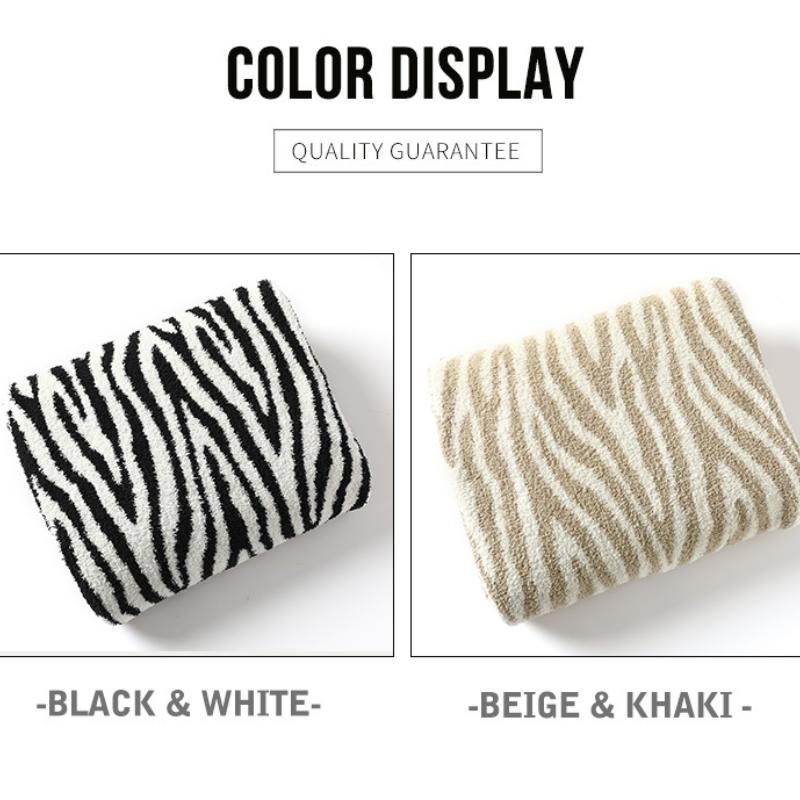 Мягкое флисовое одеяло с узором «гусиные лапки» в полоску зебры для дивана. Роскошное фланелевое одеяло для дивана-кровати, стула, плюшевое, теплое и уютное одеяло с геометрическим рисунком сетки.