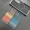 Sunset and Dusk Are Suitable for Samsung Zfold6 Kevlar Aramid Fiber Material Floating Weaving Process Mobile Phone Case Magnetic Absorption