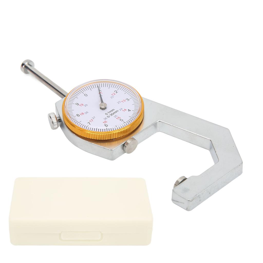 Thickness Gauge Handheld Flat Head High Accuracy 0‑30mm 0.1mm Thickness Measurement Tool for Jewelry