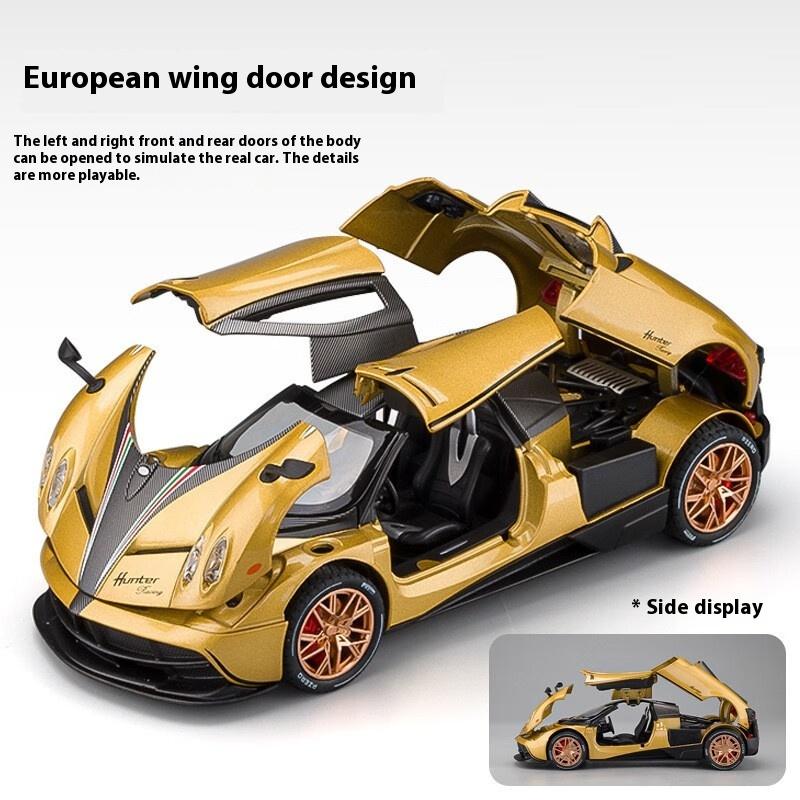 1/22 Pagani Huayra Dinastia Alloy Super Car Diecast Metal Model Classic Gull Wing Door Colection Decoration Children Toy Present