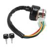 Переключатель зажигания, 9 отверстий, 6 проводов, 2 ключа, подходит для китайского квадроцикла объемом от 50 до 125 куб.см.