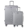 Set of 2 Rigid Suitcases (L-76cm) (S-56cm) MAD SILVER