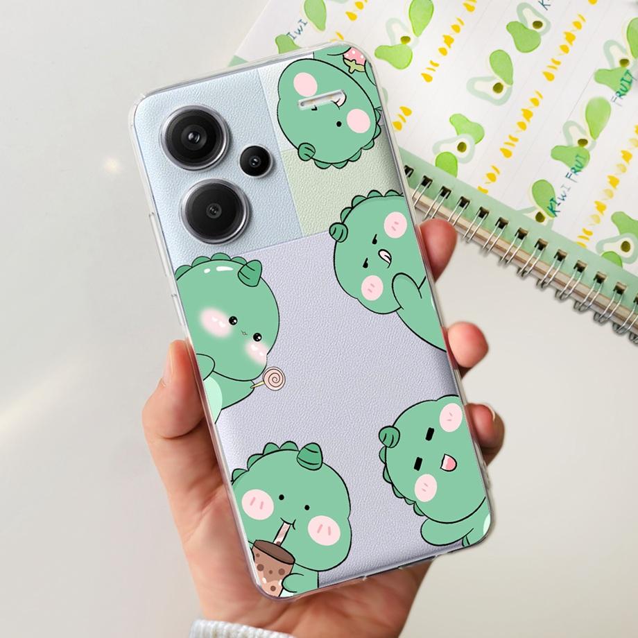 For Xiaomi Redmi Note 13 Pro+ Case Redmi Note13 4G Pro Plus Soft Clear TPU Bumper Funda For Redmi Note 13Pro+ Luxury Fashion Bag