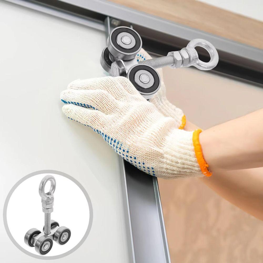Потолочные ролики для амбарной двери, инструмент для экономии труда, сверхмощный подвес для раздвижной двери, двери для шкафа