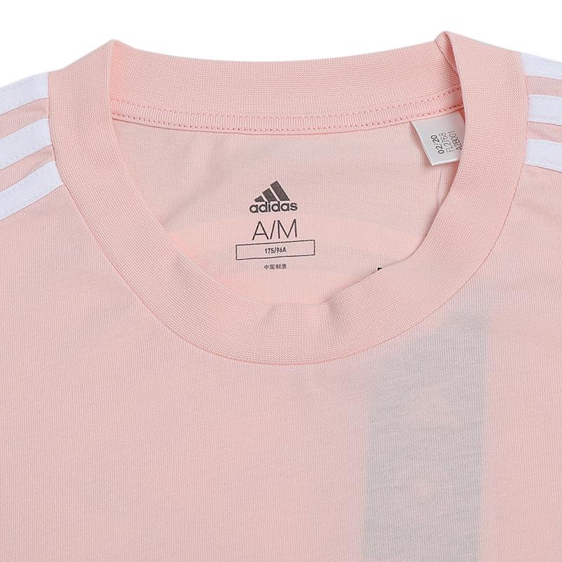 adidas Круглый вырез с принтом, дышащая футболка с коротким рукавом, мужские топы, розовая FL2768