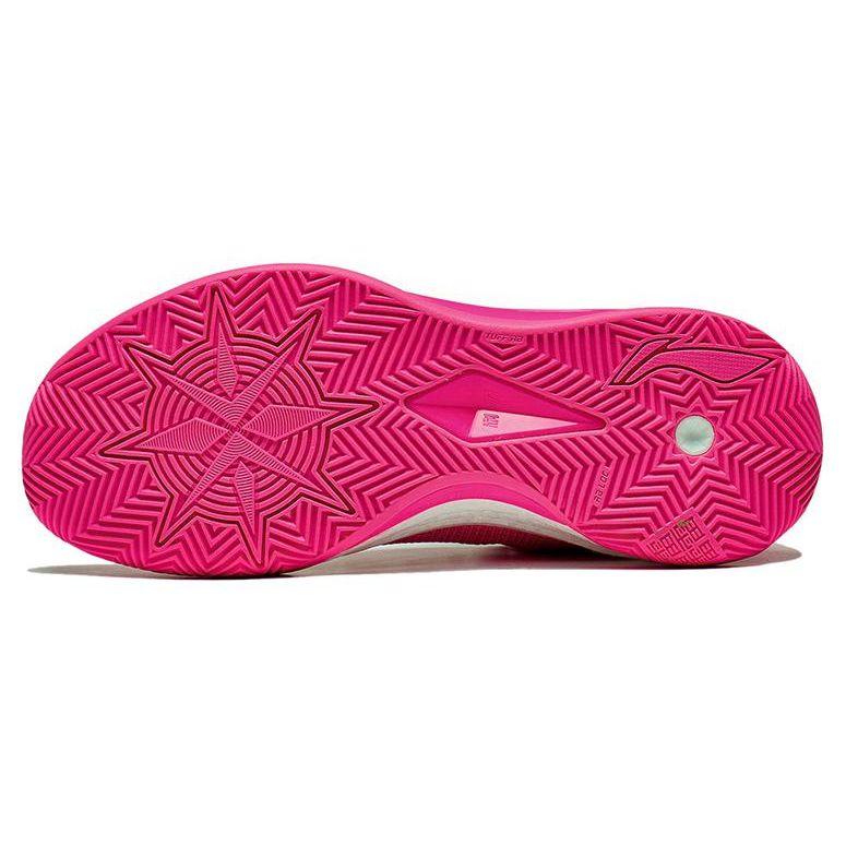 LiNing Blade 3 V2 Pink Lightweight High Resilience Wear Resistant Breathable Low Top Basketball Shoes Unisex Sneakers Fluorescent-Pink ABAT073-9