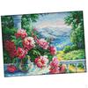 Counted Stitch Flower Landscape DIY Handmade Needlework