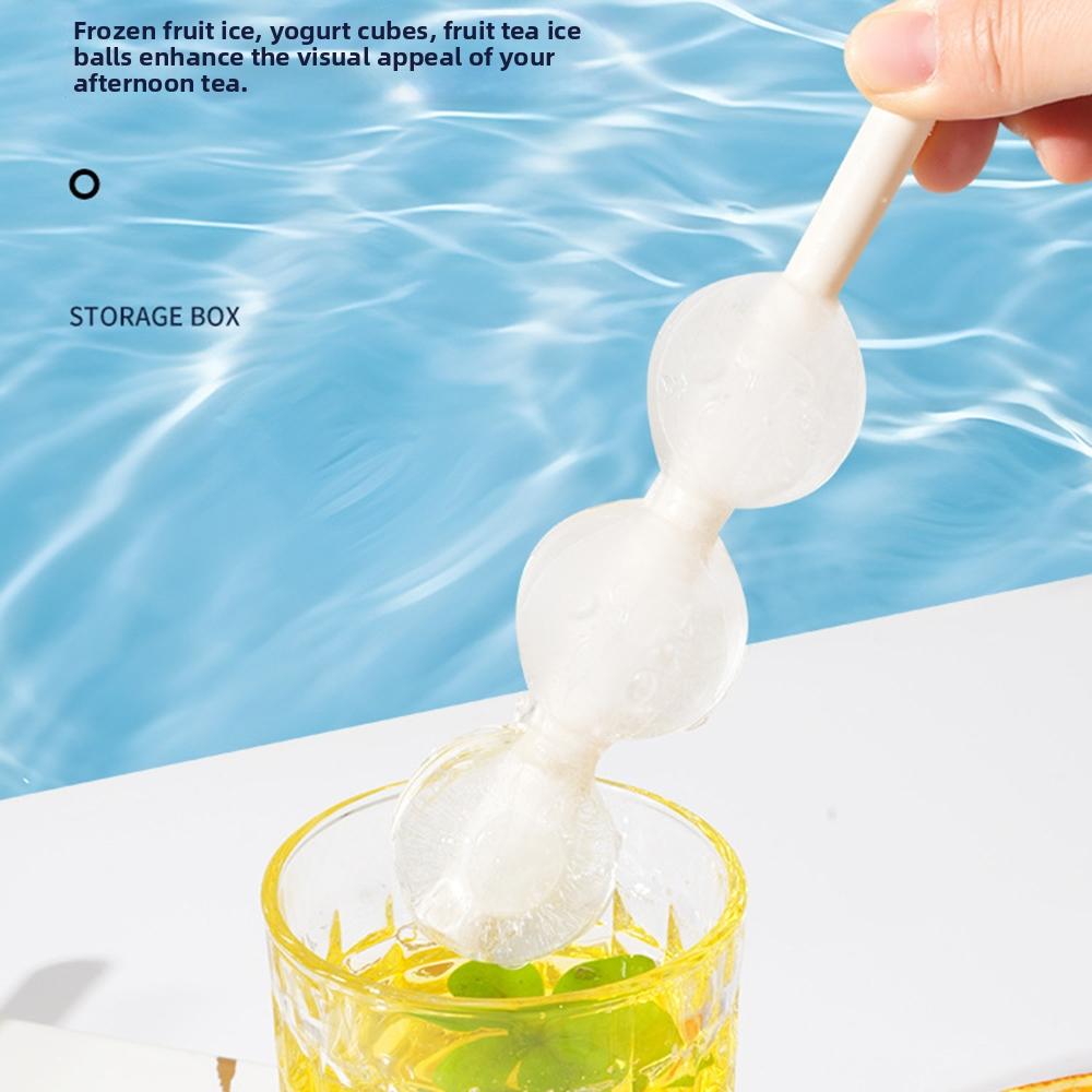 Candied Hawthorn Ice Cream Mold Built-in Straw Popsicle Ice Cream Maker Ice Cube Tray Summer