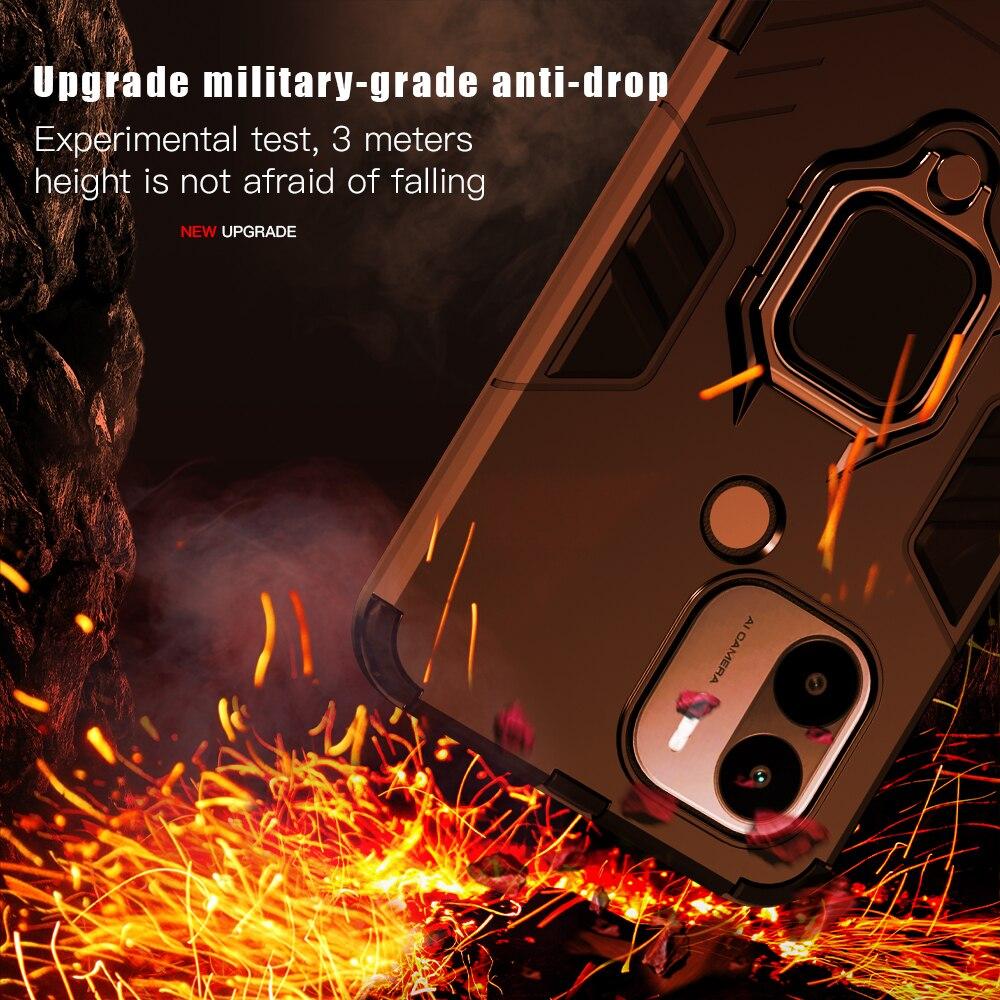 For Case Armor Shockproof Keysion Xiaomi Redmi A1 A1 Plus Soft Siliconepc Ring Stand Phone Back Cover For Xiaomi Redmi A1 Plus