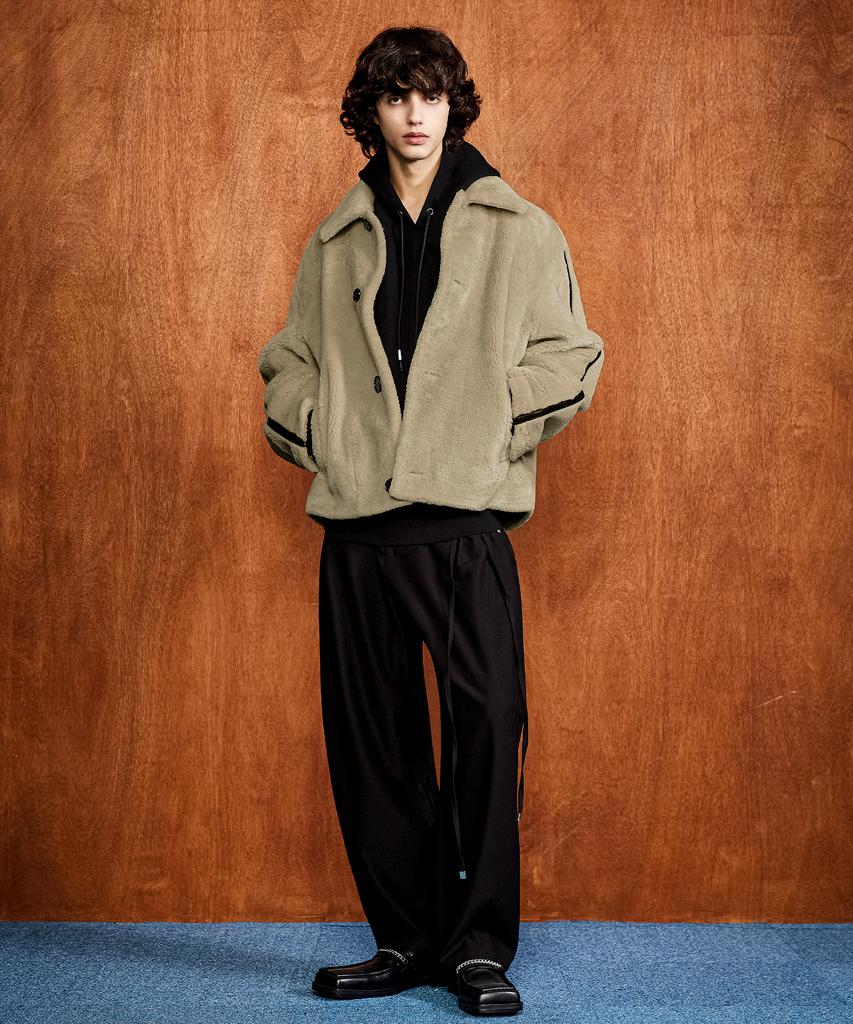 Lmood Bless Shearling Fur Jacket Beige