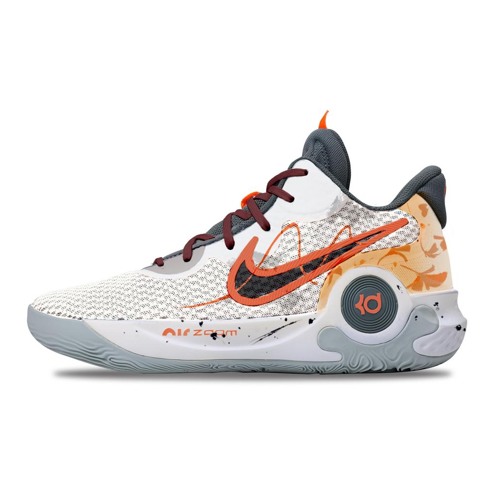 Nike KD Trey 5 IX Abrasion Resistant Low top Basketball Shoes Unisex Orange Red CW3402-011(Team529-)
