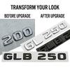Gloss Black Chrome GLB 220 GLB 250 Car Rear Trunk Emblem Badge Letter Sticker For Mercedes Benz GLB Class Accessories