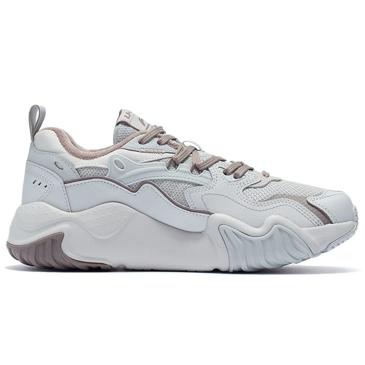 Li-Ning Кроссовки Cat Paw Lite Low-Top для бега, мужские кроссовки, антарктический серый AGCR229-2