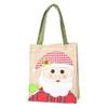 Christmas Gift Bag Burlap Embroidered Tote Bag Gift Bag Burlap Packaging Bag Storage Bag Christmas Jewelry Packaging