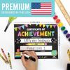 Hadley Designs Certificate Of Achievement Awards - 25 Student Award Certificates For Kids, 8x10 Blank Award Certificate Paper, Preschool &