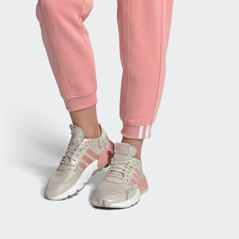 adidas Originals Nite Jogger 'Серый Розовый' Женские FV1333