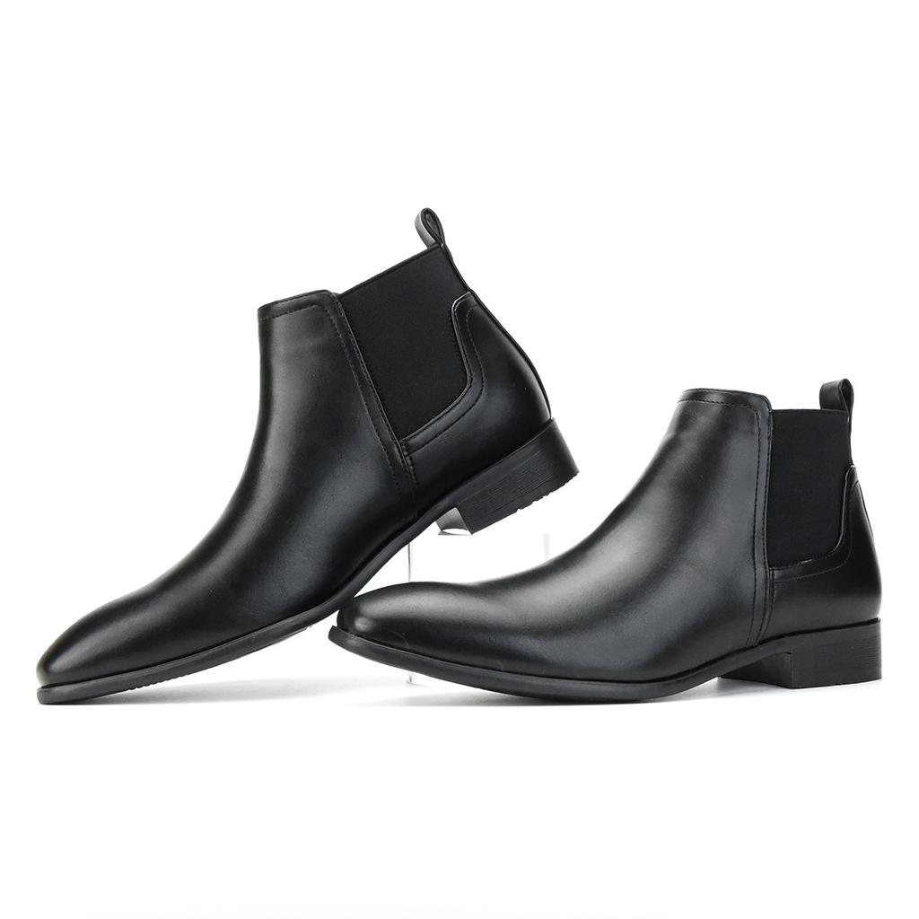 Модные мужские ботинки челси, деловые кожаные туфли, банкетные мужские туфли