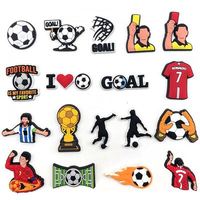 Джибитсы футбол спорт football sport футбольная спортивная тематика 18 шт аксессуары для обуви крокс украшение