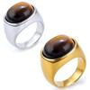 Мужское кольцо 2025 года из высококачественного камня «Тигровый глаз» в древнем стиле, с персонализированным и простым дизайном