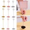 Stainless Steel Table Number Holder Round Card Holder New Paper Stand