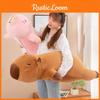 Capybara Pillow Plush With Inner Liner Soft Short Fur Stuffed Toy Animal