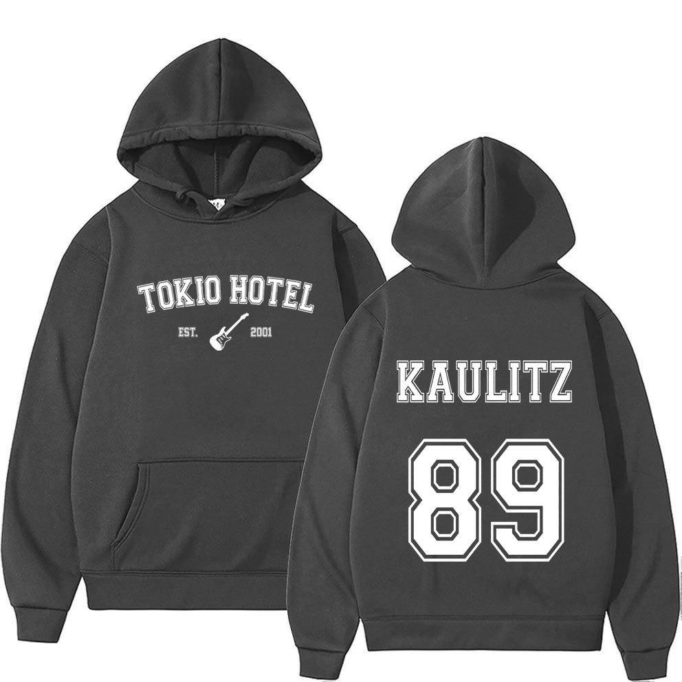 Рок-группа Tokio Hotel Kaulitz Hoodie Женская мода Повседневный пуловер Толстовка Женская хип-хоп свободный капюшон Панк уличная одежда
