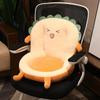 One-piece Office Dormitory Chair Cushion Winter Plush Cartoon Cushion Backrest Dormitory Office Non-slip Chair Cushion Lazy Mat