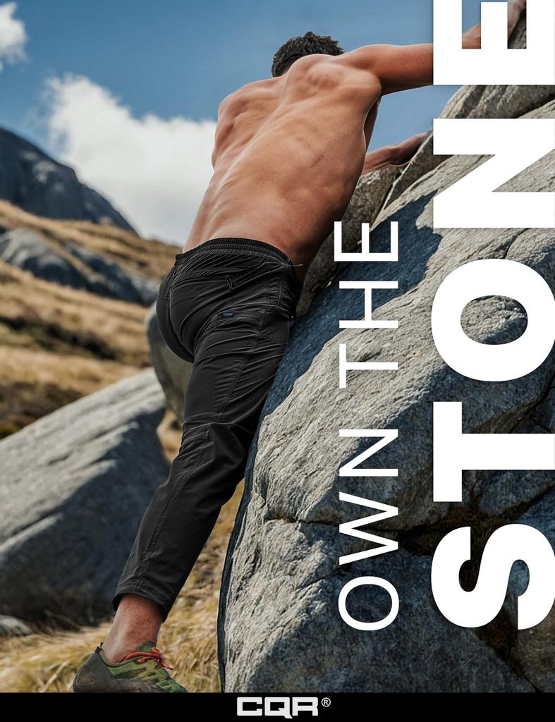 CQR Climbing со шнурком и многофункциональные Идеально подходят для и активного отдыха Мужские брюки рипстоп, Водоотталкивающие, Прохладные на ощупь, Влагоотводящие,