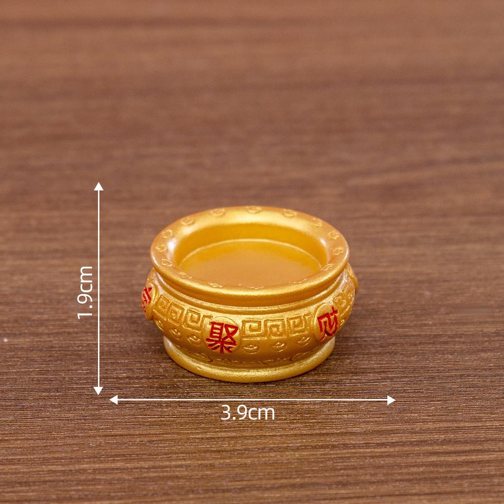 Festive Resin God Of Wealth Miniature Cute Diy Blind Box Decoration