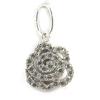 Les Trésors De Lily [M1719] - Silver Pendant 'Rosa Romantica' White