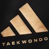 adidas Пуловер с круглым вырезом Тхэквондо Простая футболка с коротким рукавом Удобные полосатые модные длинные брюки Повседневный спортивный костюм ADICLTS24TKP-WG+TR30PT-BG