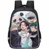 Spacious Jujutsu Kaisen Backpack For Kids With Lightweight Oxford Fabric