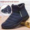 Fashion Winter Men Ankle Snow Boots Waterproof Non Slip Shoes for Men Casual Keep Warm Plush Plus Size Couple Footwear Chaussure Homme