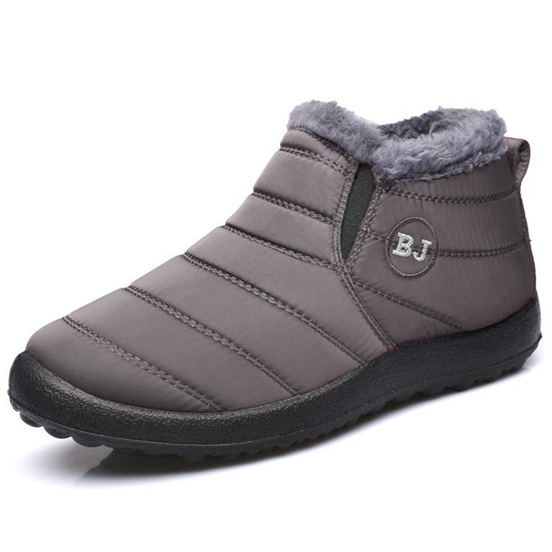 Модные мужские ботинки, зимняя обувь для мужчин, меховые ботильоны, водонепроницаемые зимние ботинки, зимние мужские ботинки, повседневные ботинки для мужчин