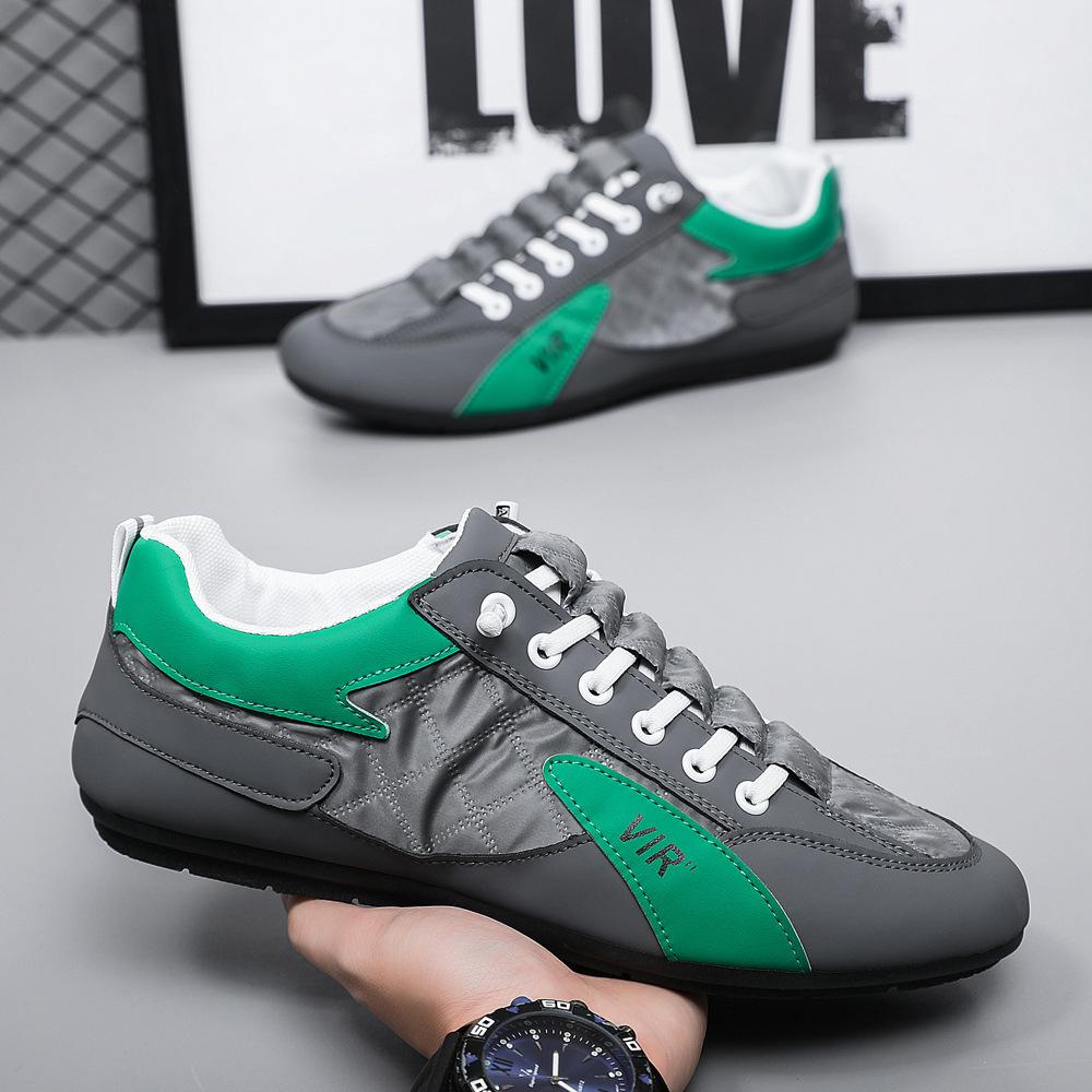 Мужская обувь 2025 весна и лето новая корейская версия модной универсальной спортивной повседневной обуви с низким верхом легкая обувь-слипоны Forrest Gump Doudou