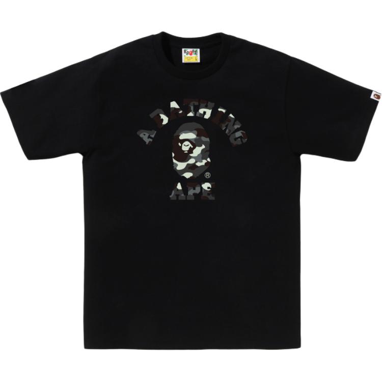A Bathing Ape camo-print ape-head T-shirt 0ZXTEM026101P