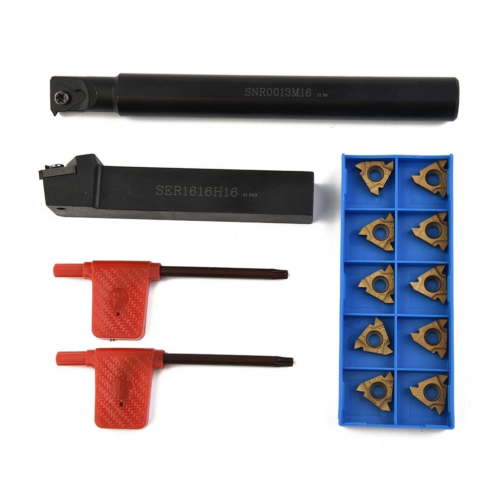 Резьбовые вставки для токарного станка, внутренний токарный инструмент 12 шт.