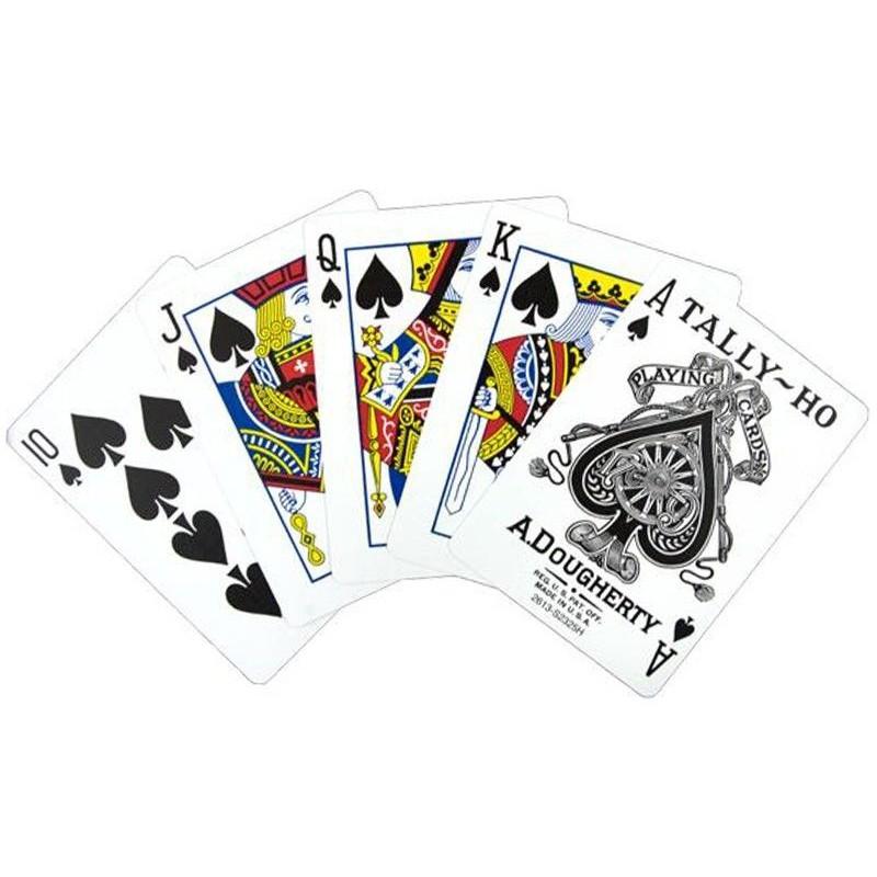 Tally-Ho No.9 Игральные карты Веер/Колода с круглой спинкой Волшебные карты покерного размера Волшебные трюки