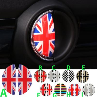 2 шт. 3D кристаллическая эпоксидная наклейка для салона автомобиля с ручкой для B + W MINI Countryman, Стайлинг автомобиля