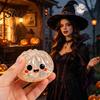 Anxiety Relief Toy 1/5Pcs Halloween Dumpling Stress Toy, Pumpkin Ghost Eyeball Steamed Bun Squeeze Sensory Ball Fidget for Adults Kids